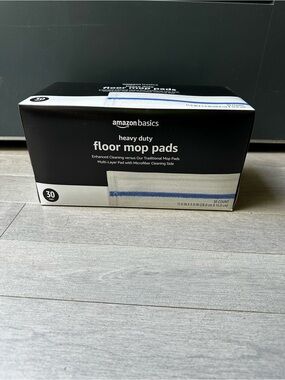 Amazon Basics Heavy Duty Disposable Floor Cleaning Mopping Pads with Absorbent